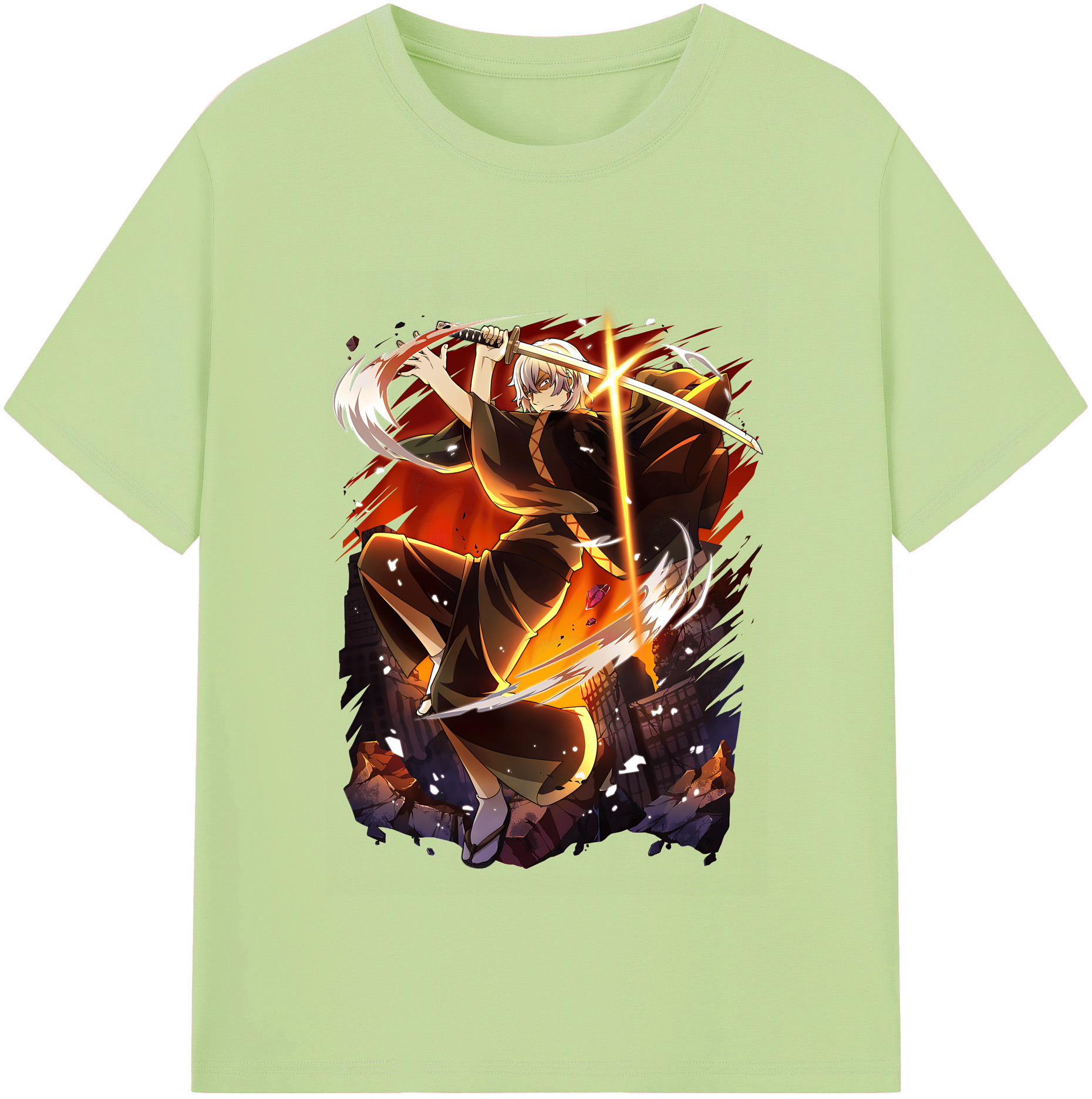 （画像用） 文豪ストレイドッグス Bungo Stray Dogs 綿100％半袖Tシャツ（フロントプリント）